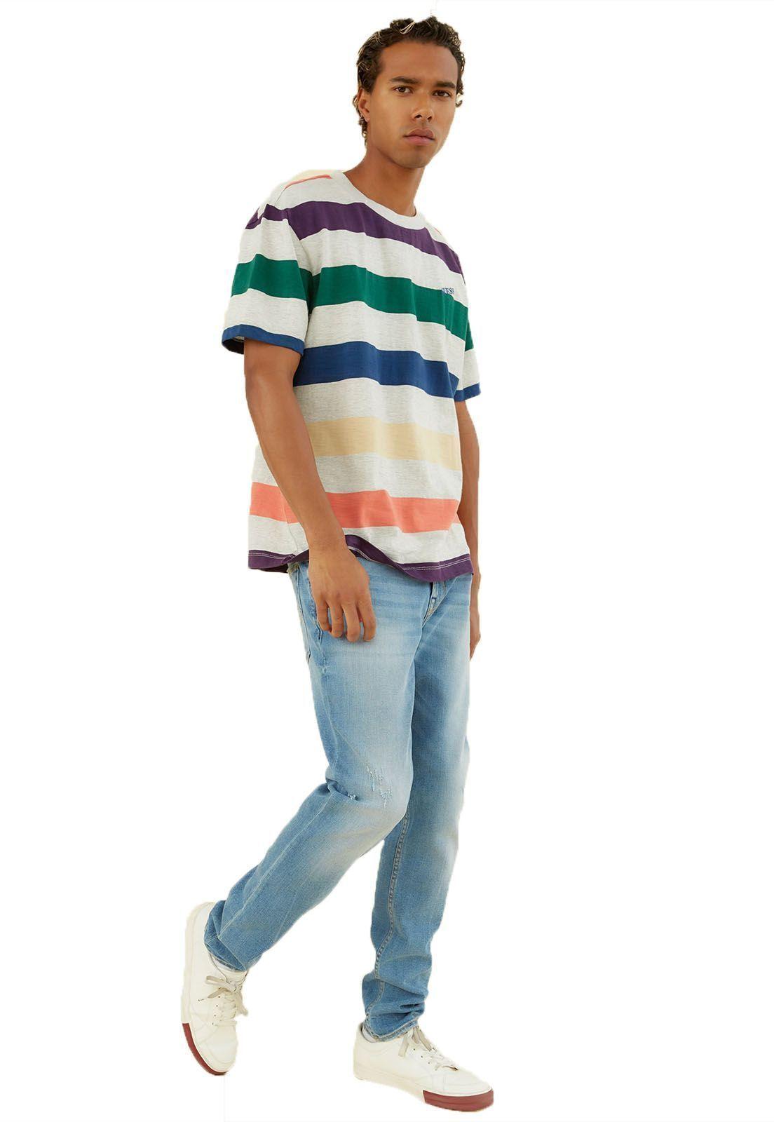 Polera Guess Go Ss Multicolor Stripe-1