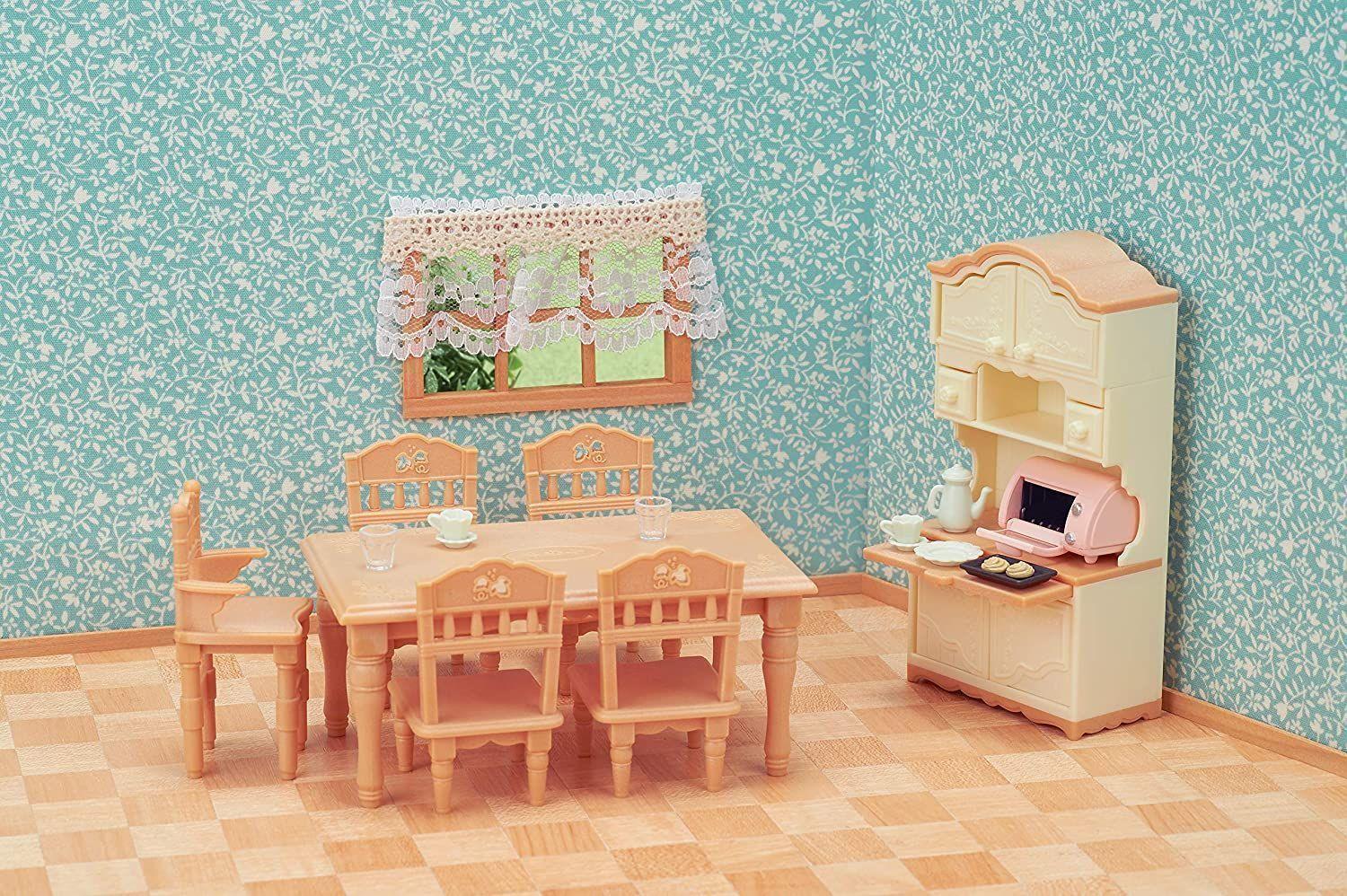 Sylvanian Families Dining Room Juego De Comedor 5340-2