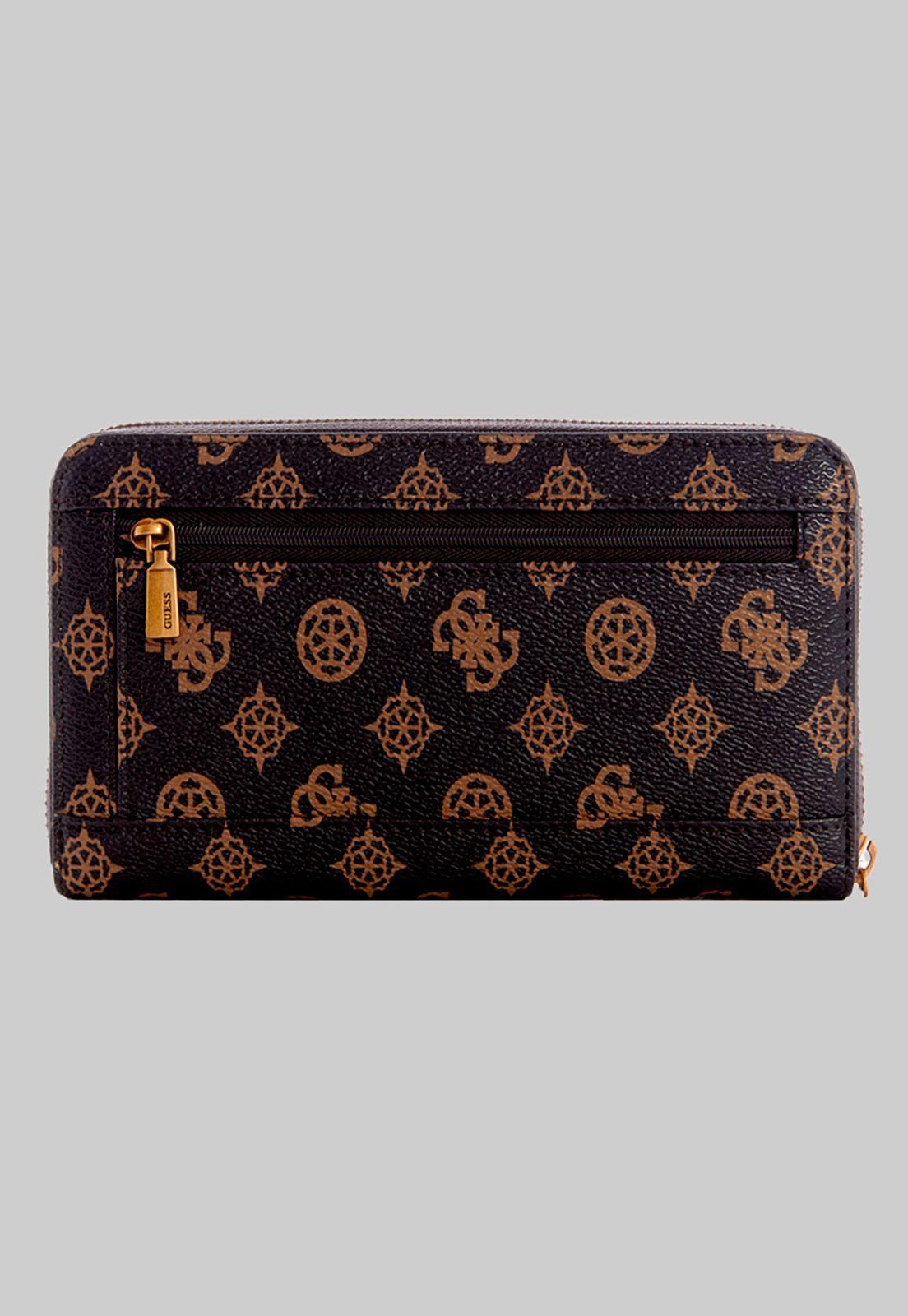 Billetera Laurel Slg Large Zip Around Negro Guess-1