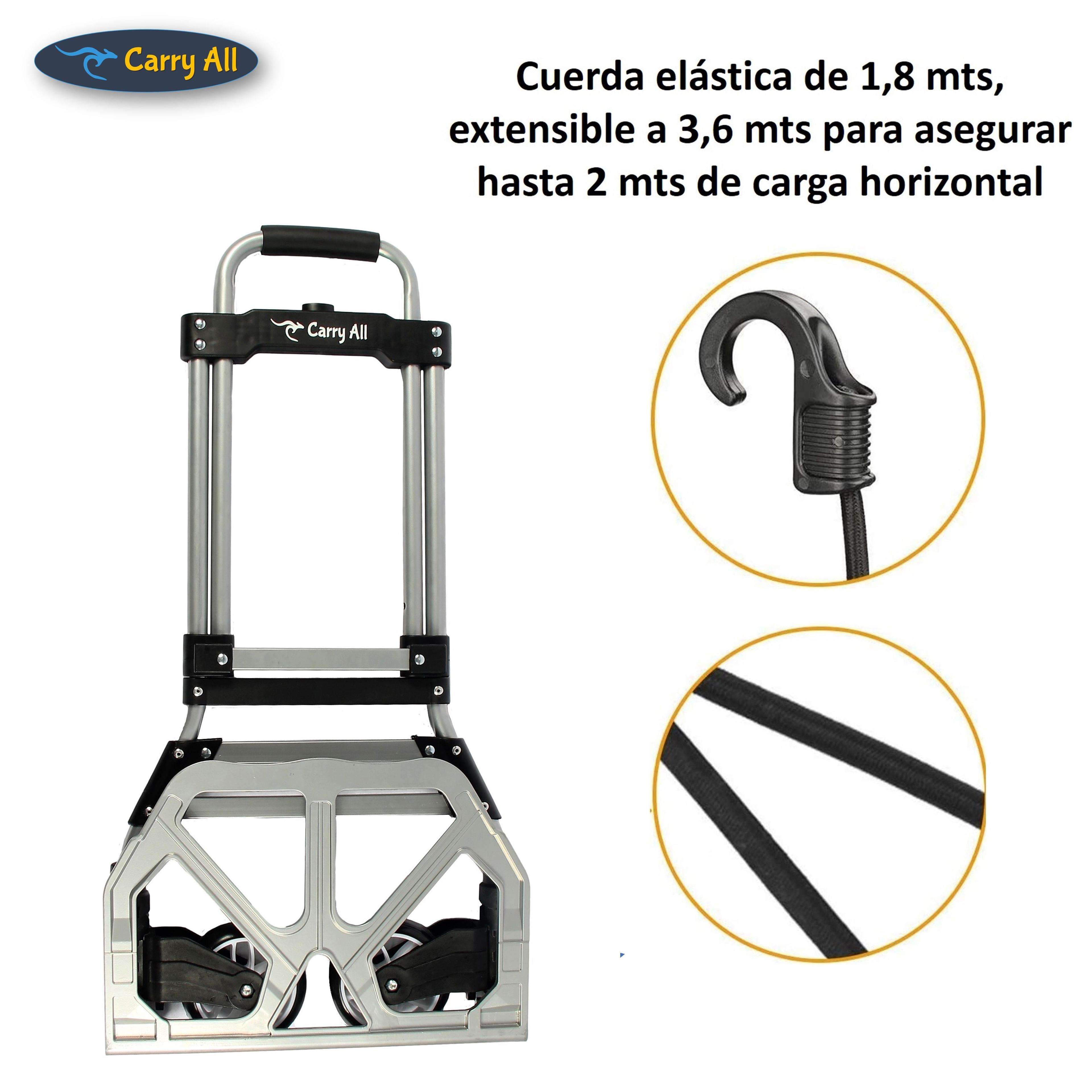 Carro de Carga Plegable Tipo Yegua 80 Kilos Cuerda Rodamientos-5