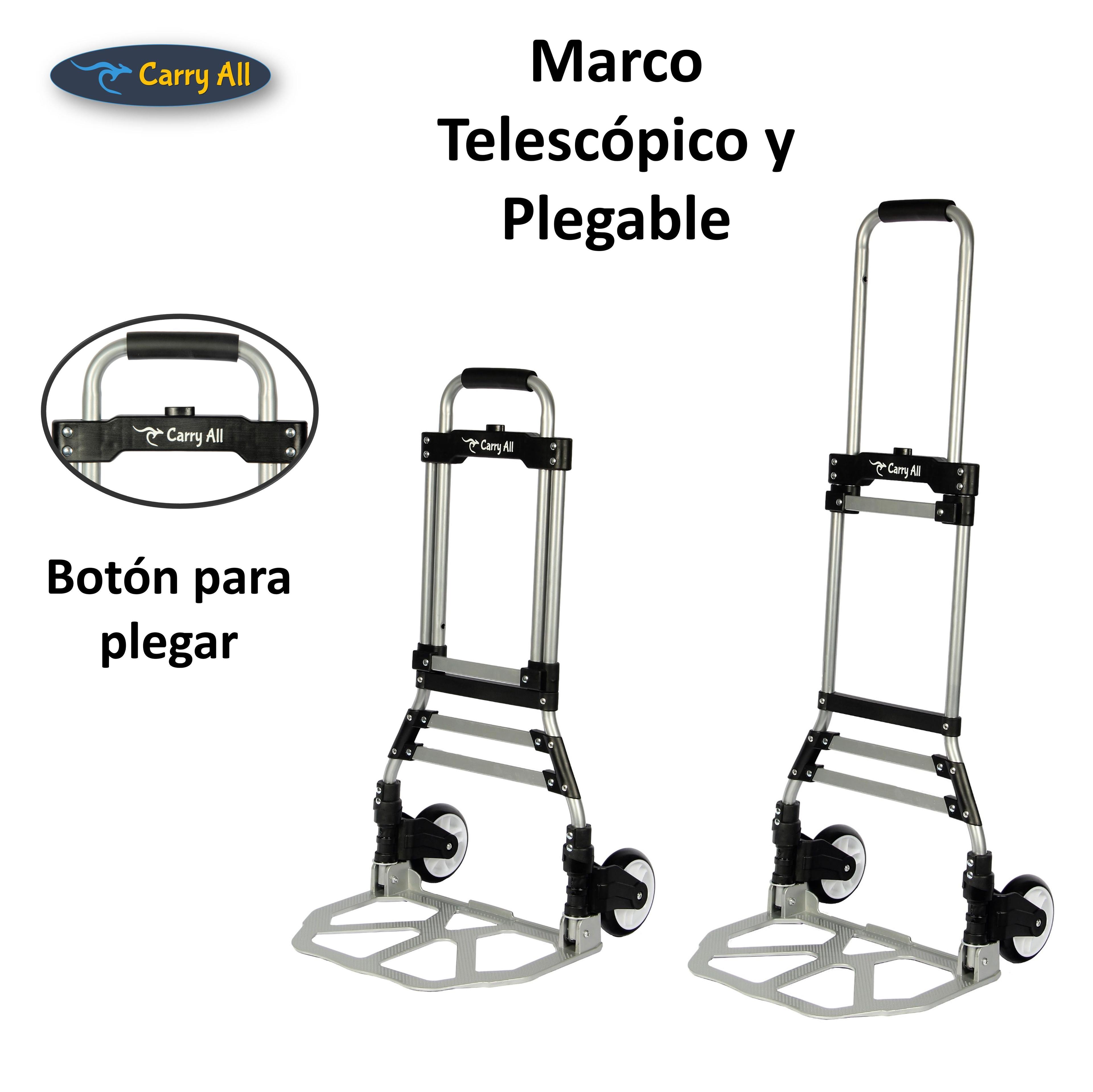 Carro de Carga Plegable Tipo Yegua 80 Kilos Cuerda Rodamientos-3