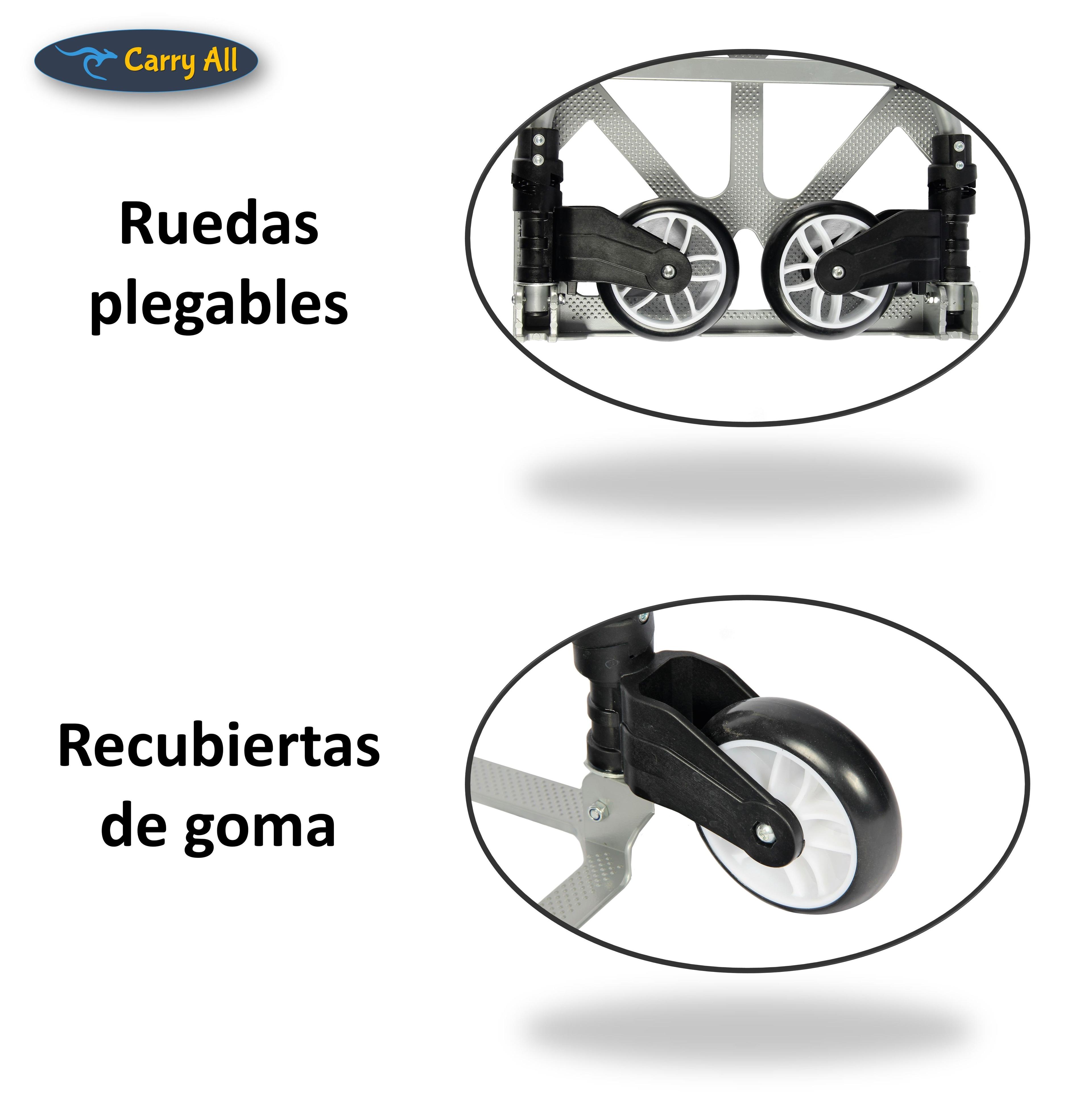 Carro de Carga Plegable Tipo Yegua 80 Kilos Cuerda Rodamientos-6
