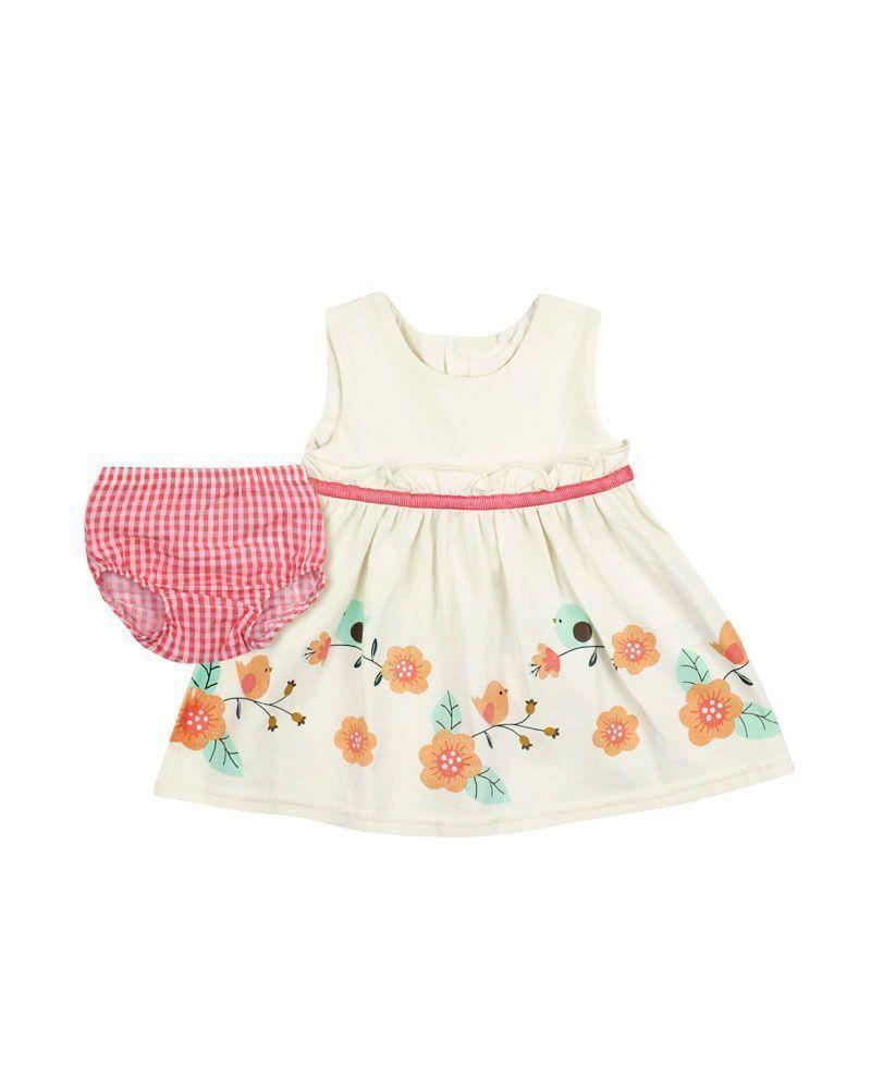 Vestido Newborn Ba Estampado Spring Floral Ficcus-0