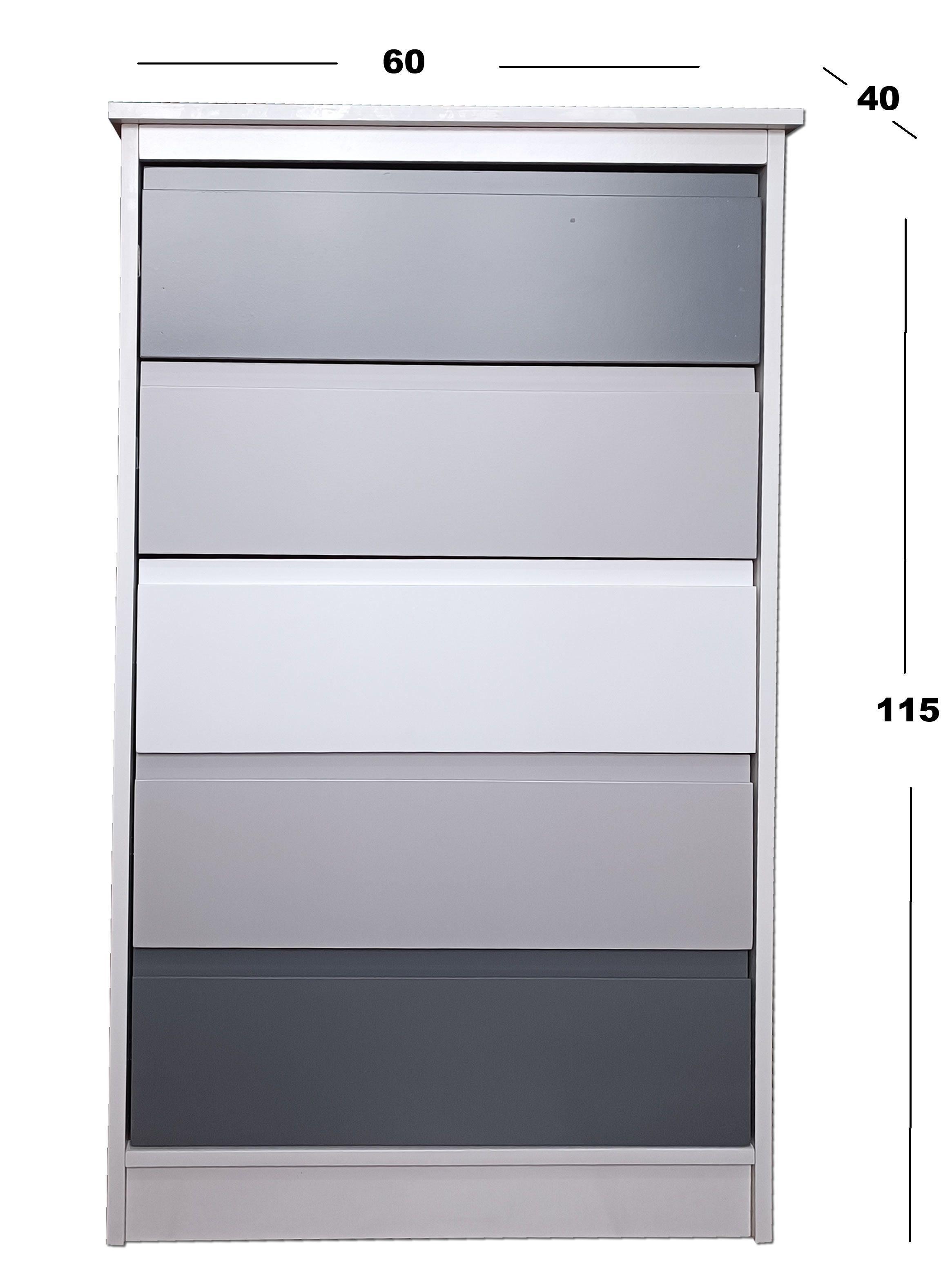 Cajonera 5 C Gris Grafito Minimal-2