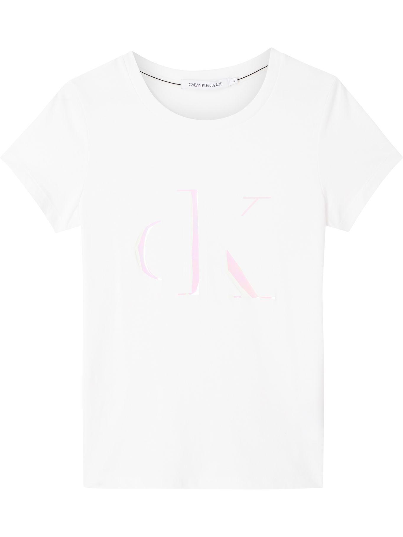 Polera Distorted Blanco Calvin Klein-4