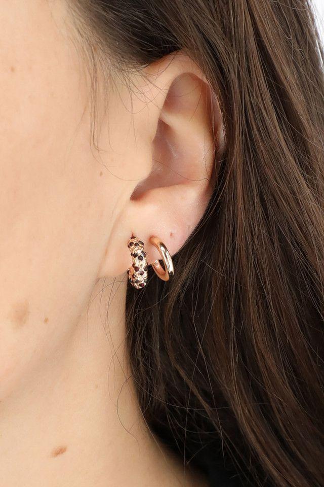 Aros Set Mini Hoops Dorados Humana-1