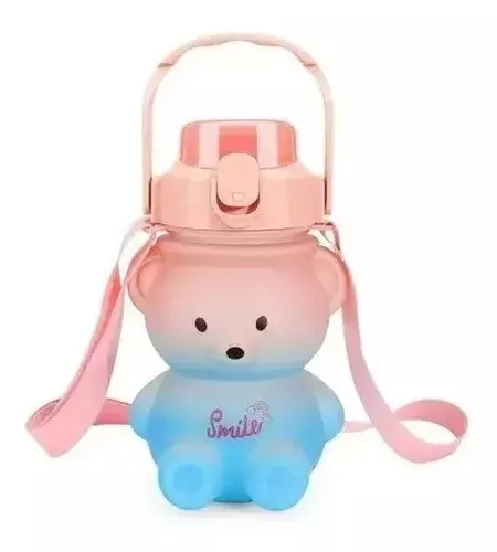 Botella Motivacional Agua Grande Oso Kawai Capacidad 1400ml-1