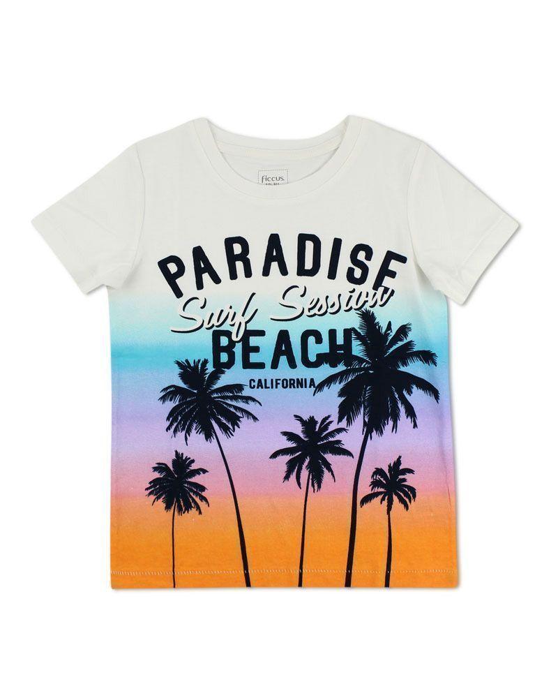 Polera Kids Niño Estampada Sunny Days Ficcus-0