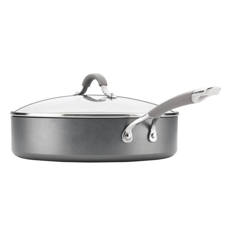 Sarten Grande 4,73 L Tapa Vidrio Aluminio Anodizado Circulon-4