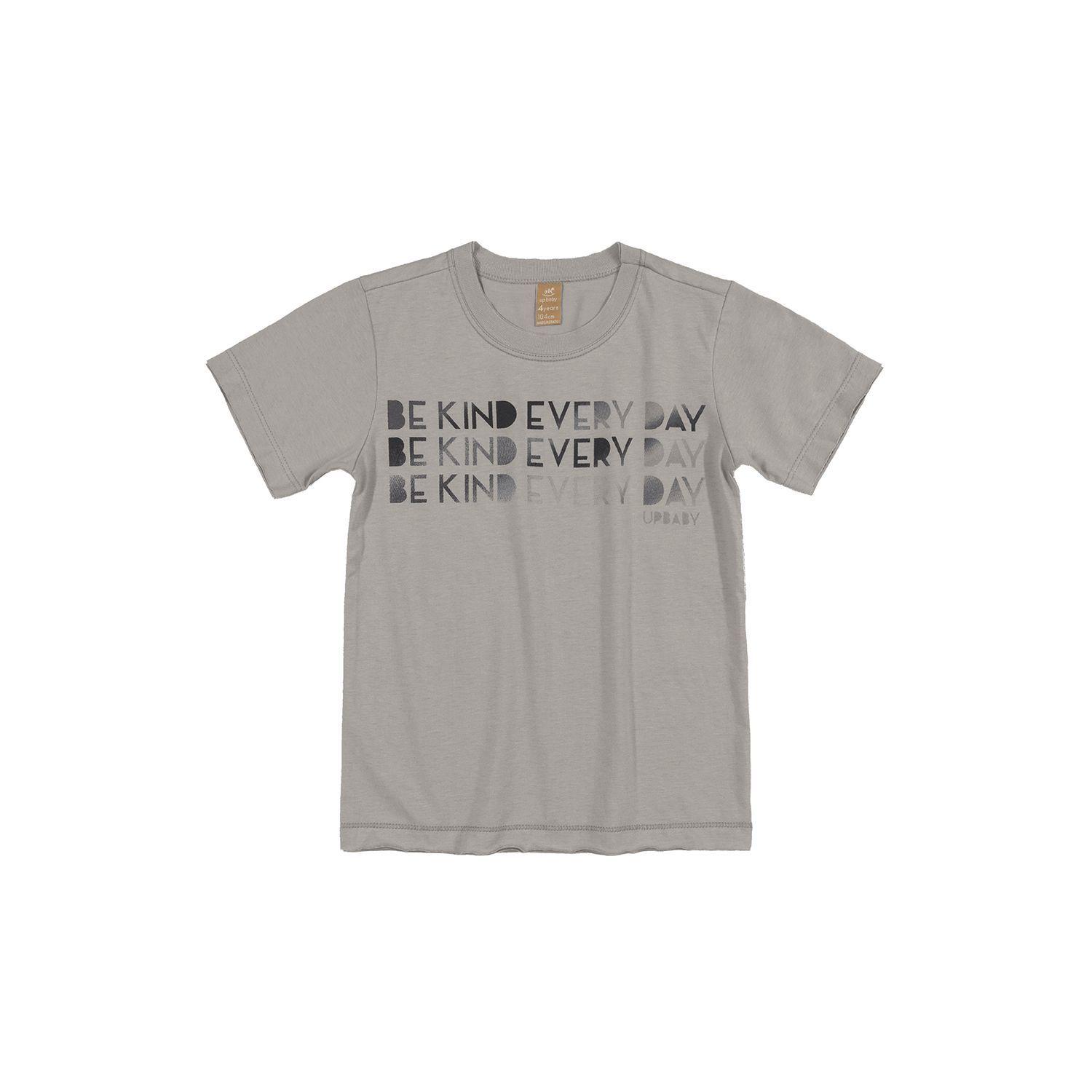 Conjunto Be Kind Hojas Polera y Shorts Gris y Negro Up Baby-1