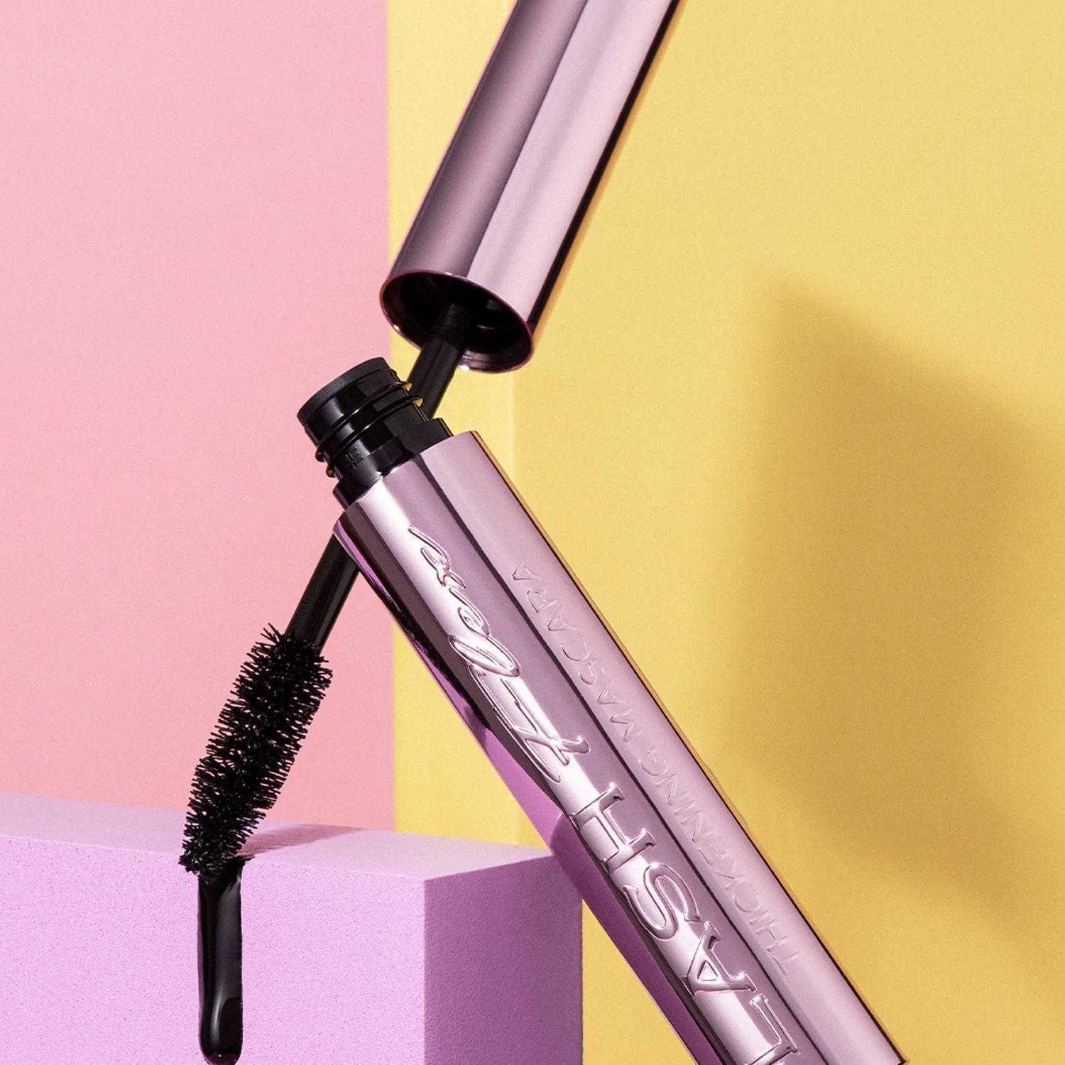 Set Máscara de Pestañas "Thickening" + Encrespador de Pestañas "Flirty Lashes" Plateado o Negro + Delineador 2 en 1 de Amor Us-2