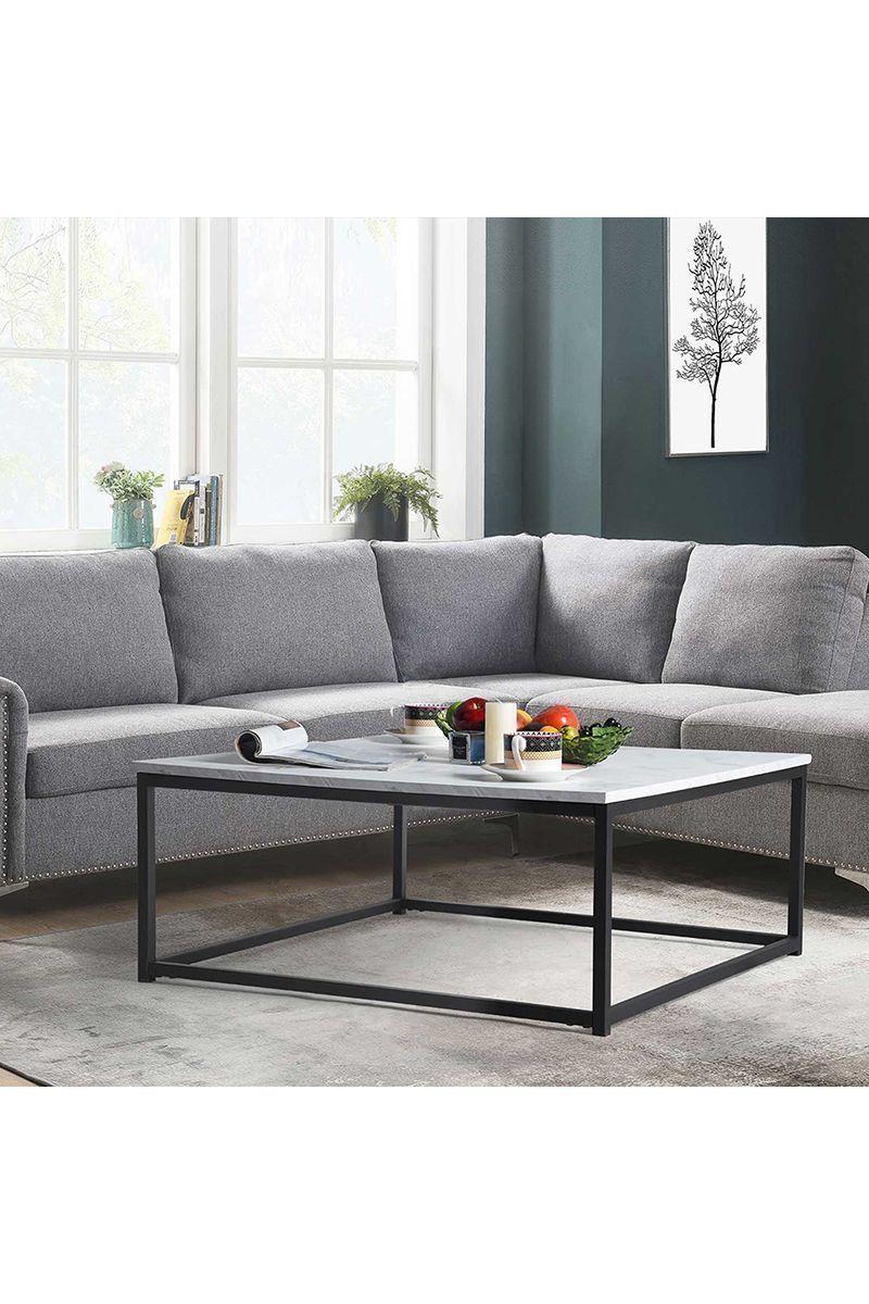 Mesa de Centro Cuadrada Emporio Blanco-1