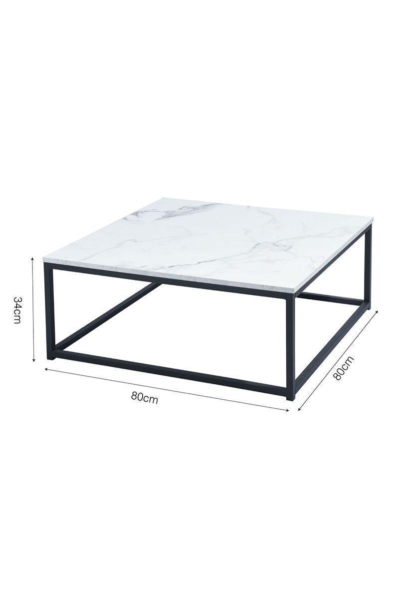 Mesa de Centro Cuadrada Emporio Blanco-2