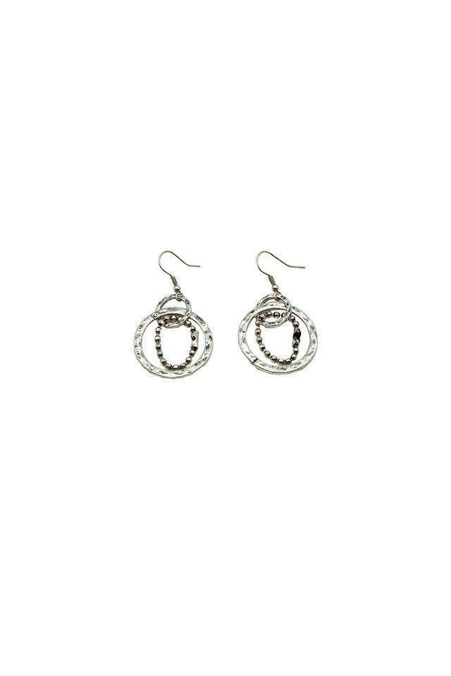Aros Largos Plateados Black Nitro Argollas Humana-0