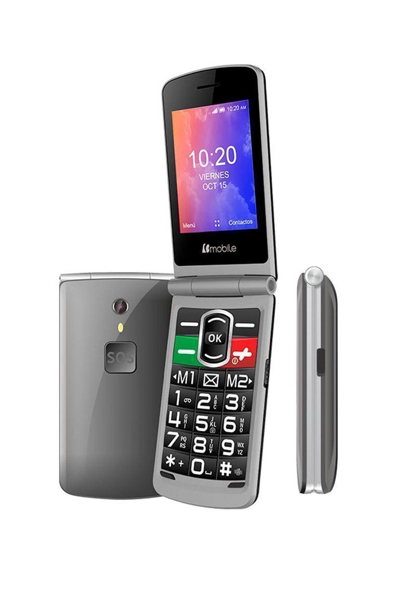 Celular Bmobile C40 Senior 4G Gris-1