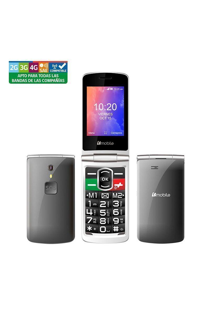 Celular Bmobile C40 Senior 4G Gris-0