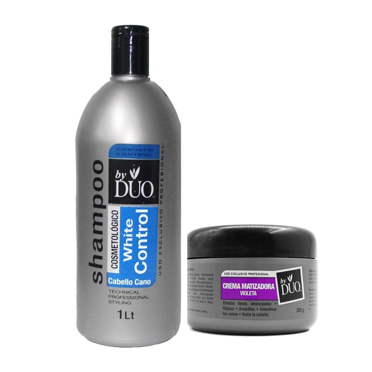 Kit Shampoo matizador canas + crema matizadora-0