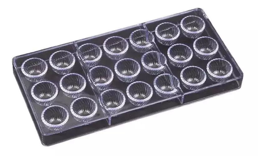 2 Moldes Chocolate Moldes De Chocolate Policarbonato Trufa -0