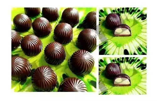2 Moldes Chocolate Moldes De Chocolate Policarbonato Trufa -4