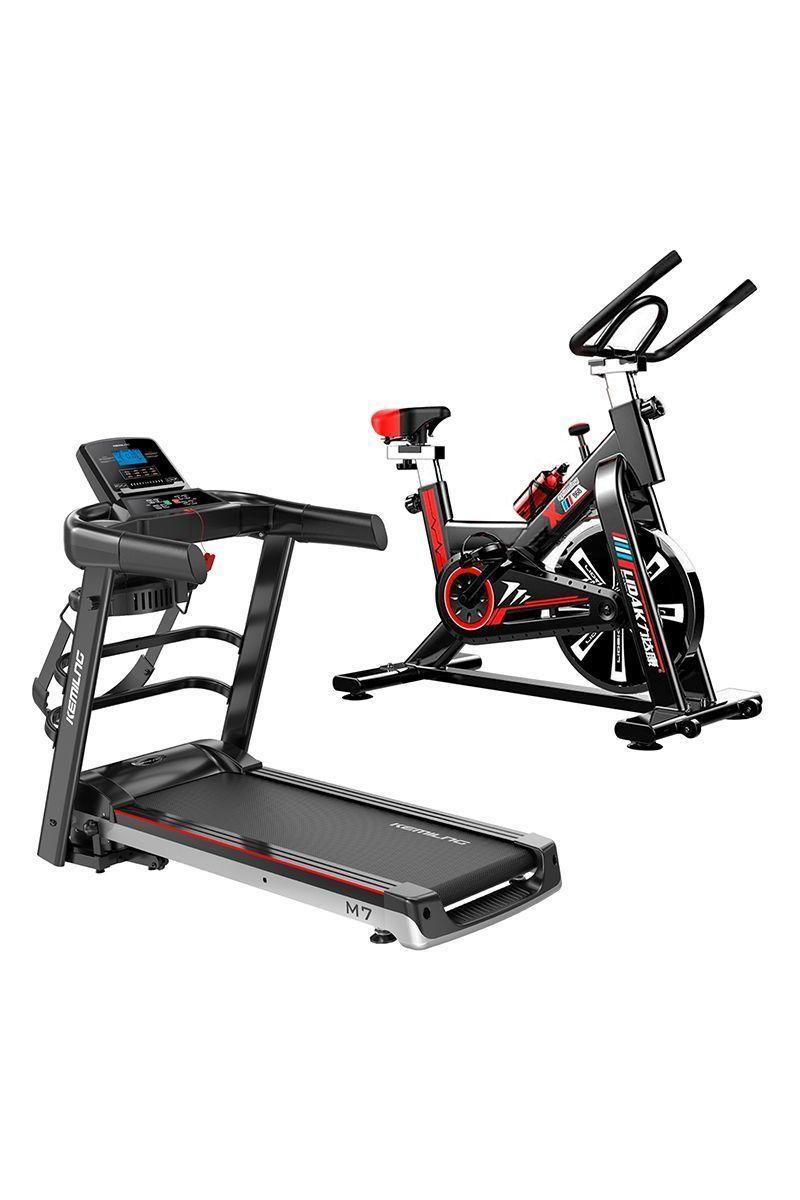 Pack Trotadora Plus + Spinning Home Fitness Negro-0