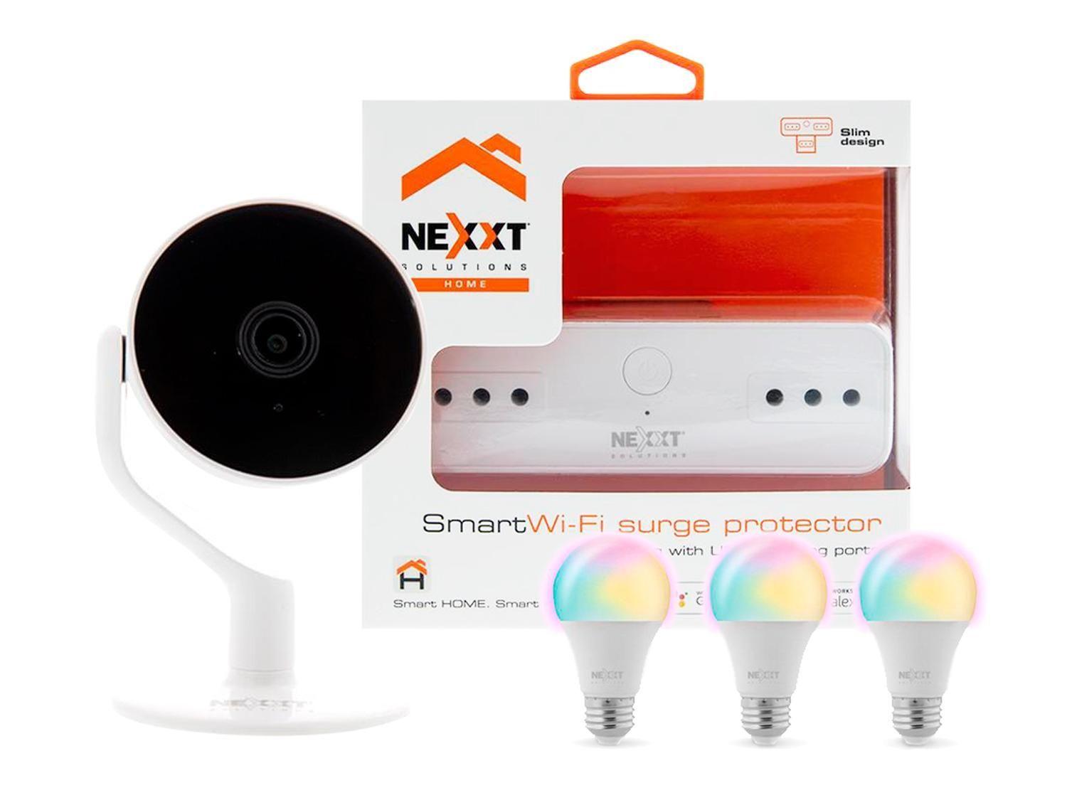 Kit Inteligente Ampolleta Multicolor + Enchufe con 2 Tomas + Camará Fija-0