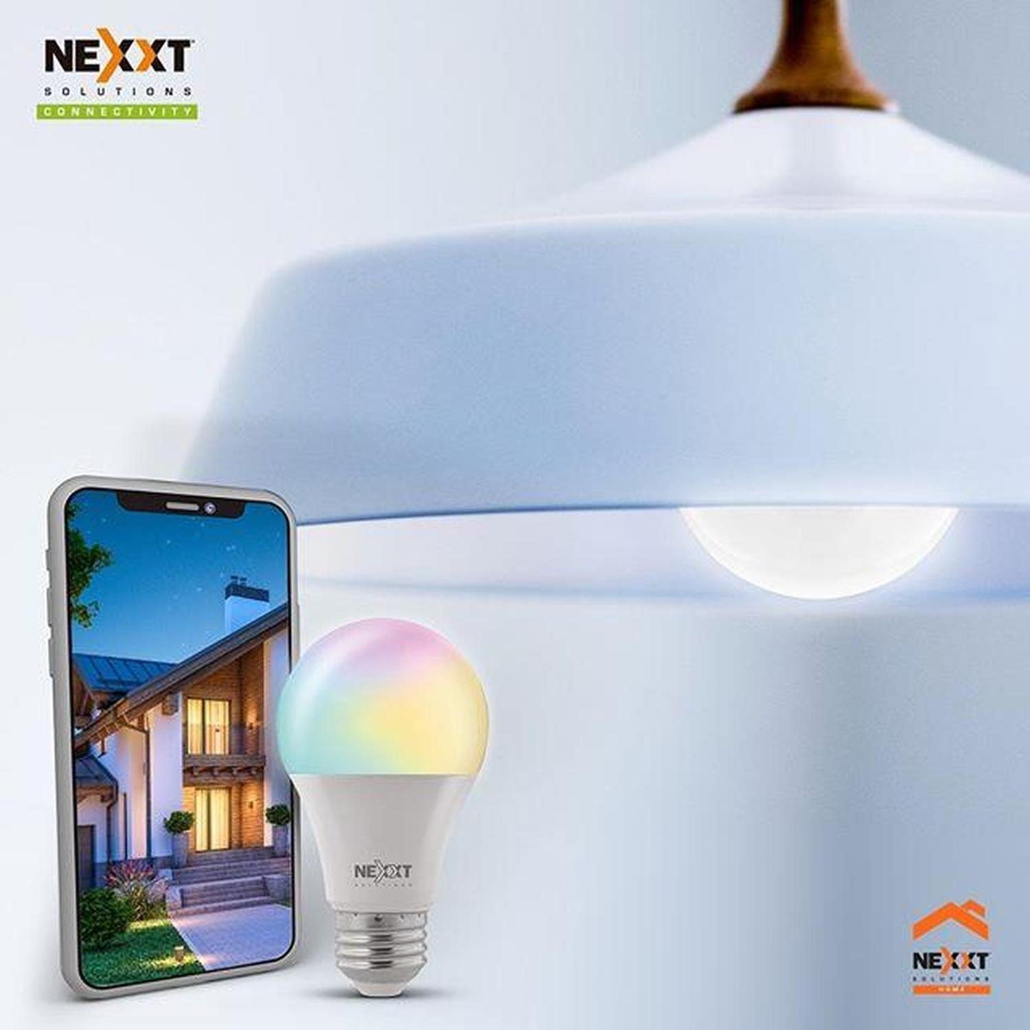 Kit Inteligente Ampolleta Multicolor + Enchufe con 2 Tomas + Camará Fija-3