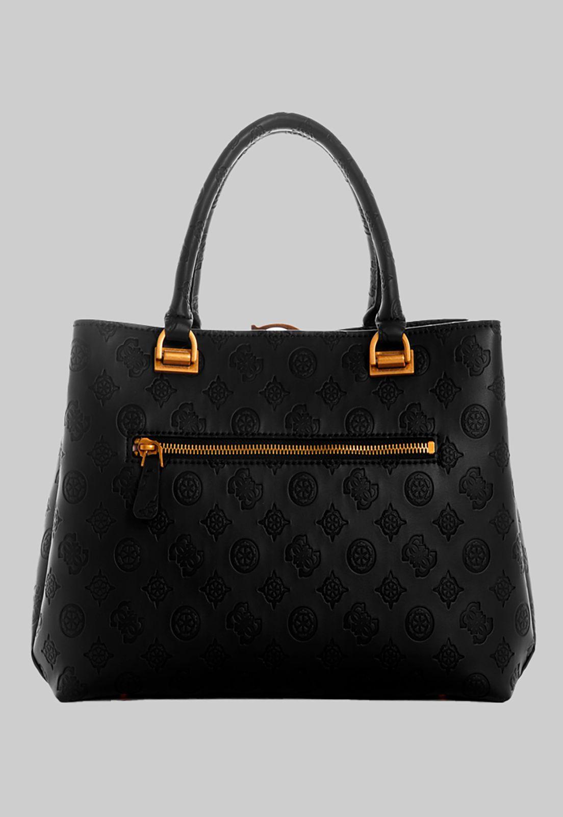 Cartera G Vibe Girlfriend Satchel Blo Negro Guess-1