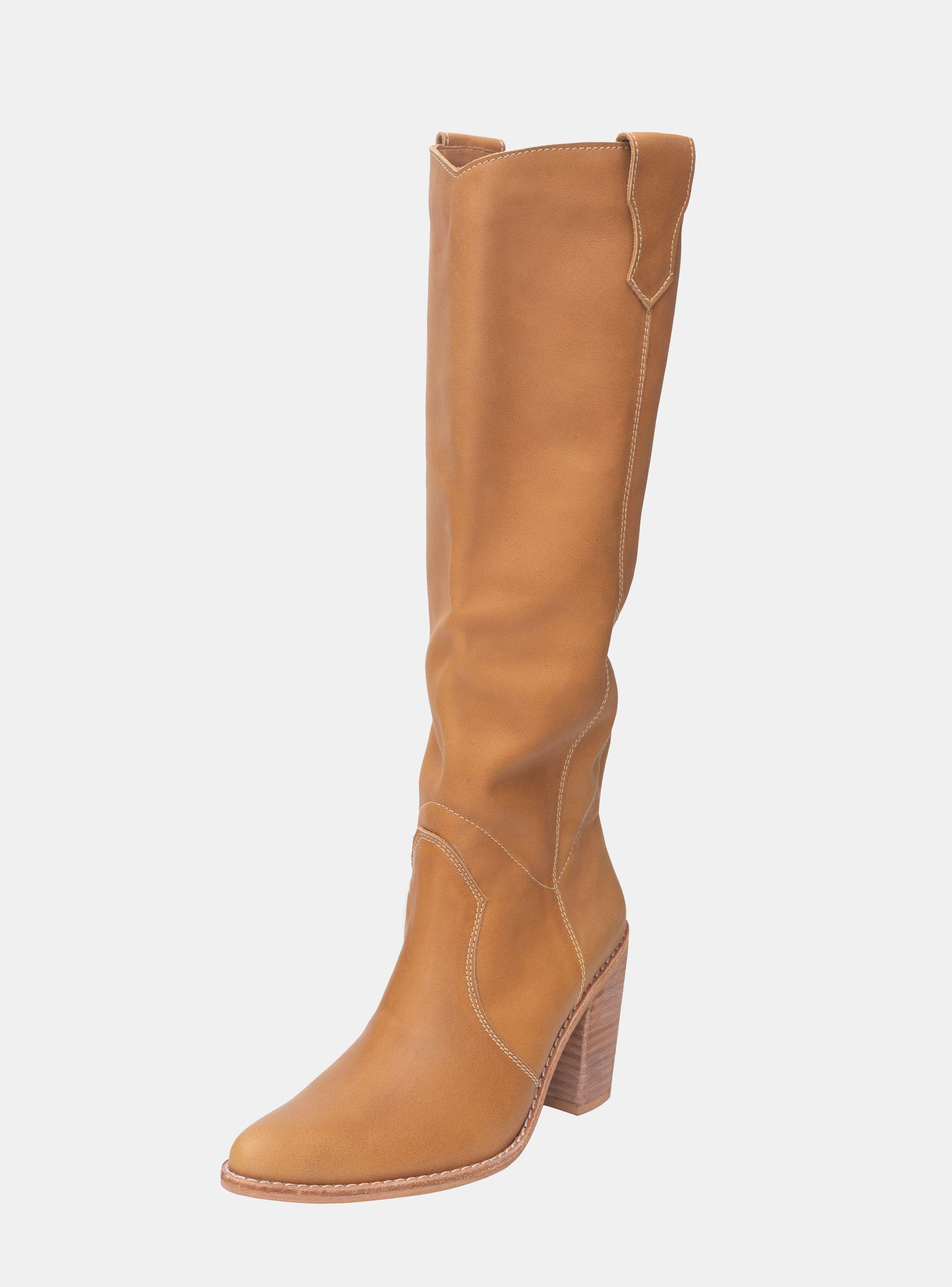 Bota Antonia Cuero Camel-2
