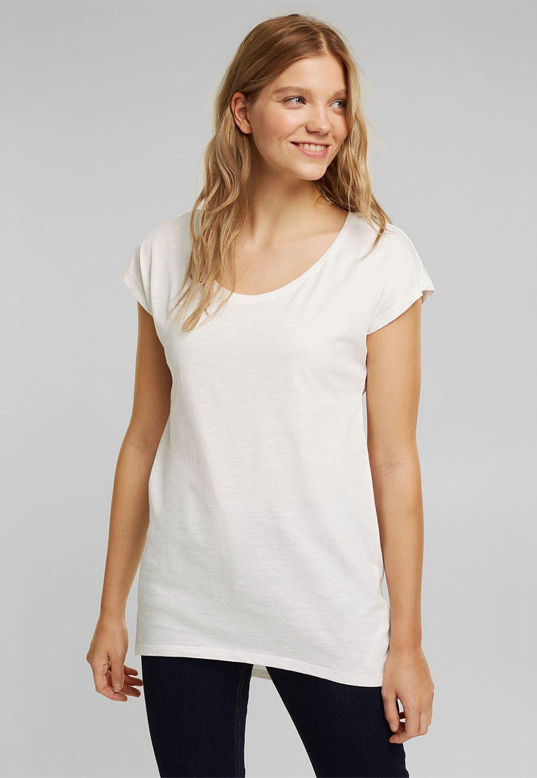 Polera Mujer Manga Corta Lisa Esprit-0