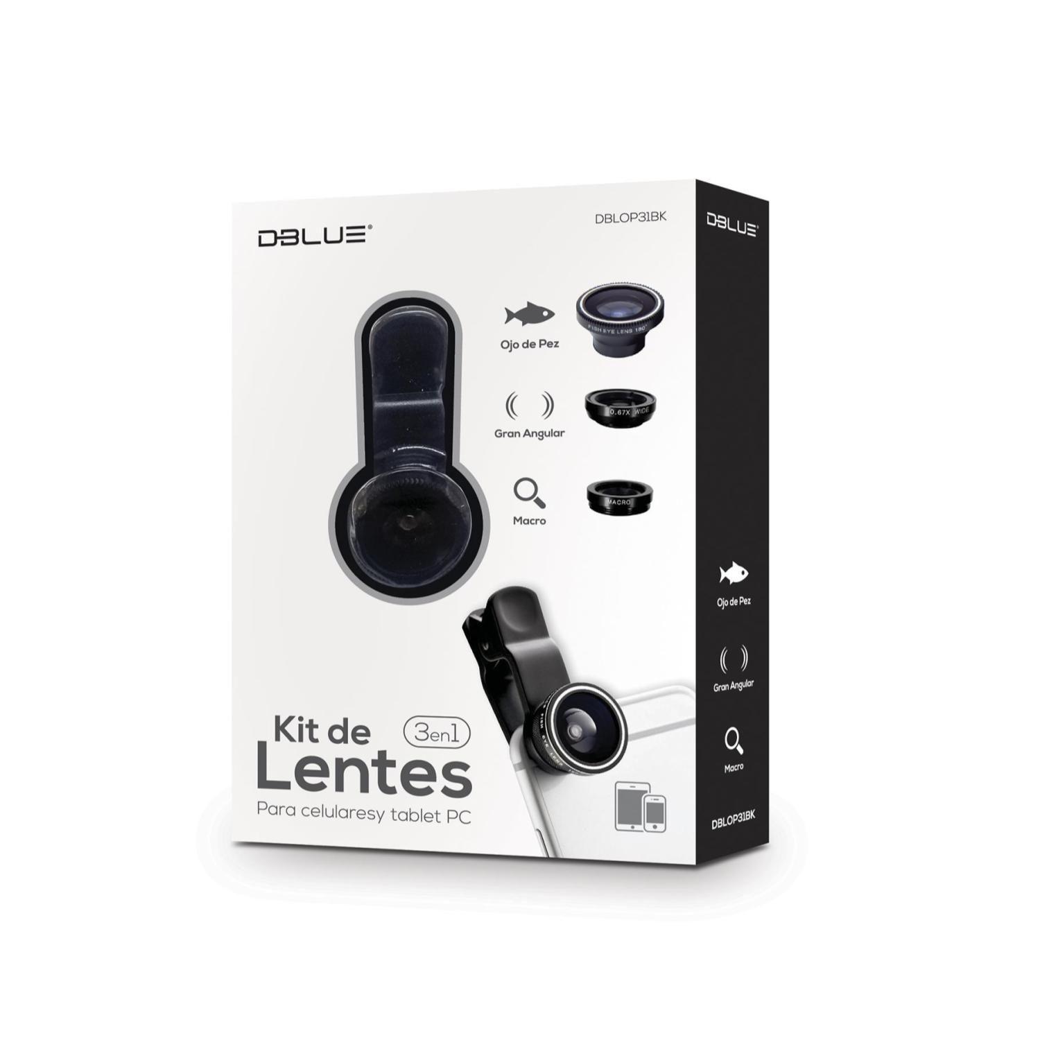 Kit de Lentes 3 en 1 Ojo de Pez Para Camara -2