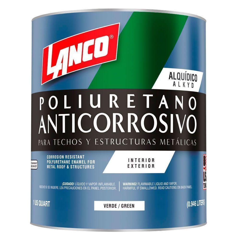 ANTICORROSIVO DE POLIURETANO PARA TECHOS Y ESTRUCTURAS VERDE 1GL-0