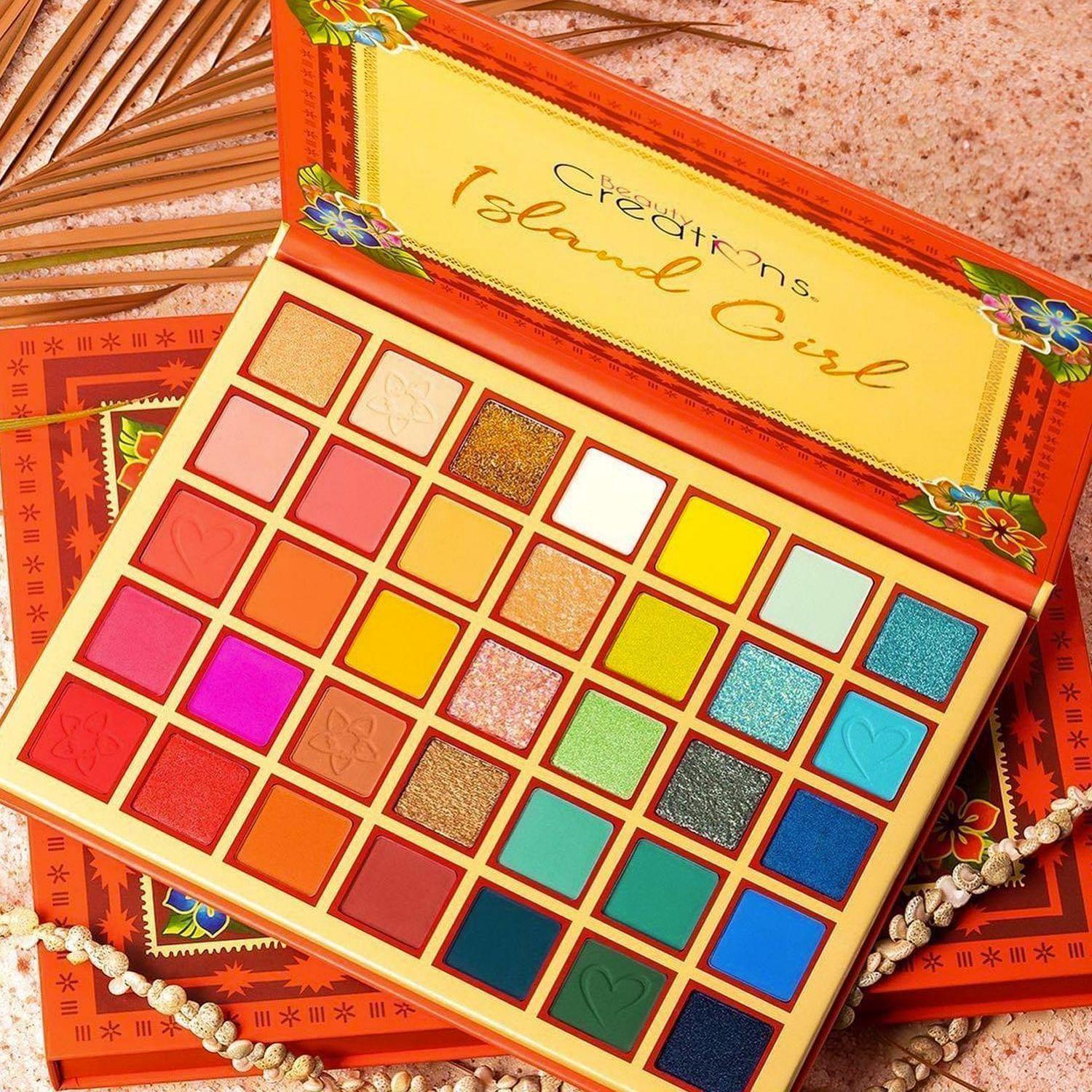 Pack Paleta De Sombra "Island Girl" + Set 24 Brochas Pretty In Pink de Beauty Creations-3
