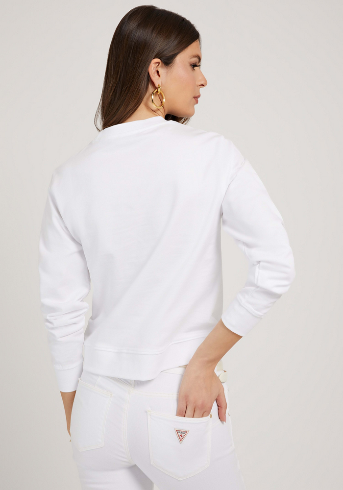 Poleron Guess Ariadna Sweatshirt G011 Blanco-14