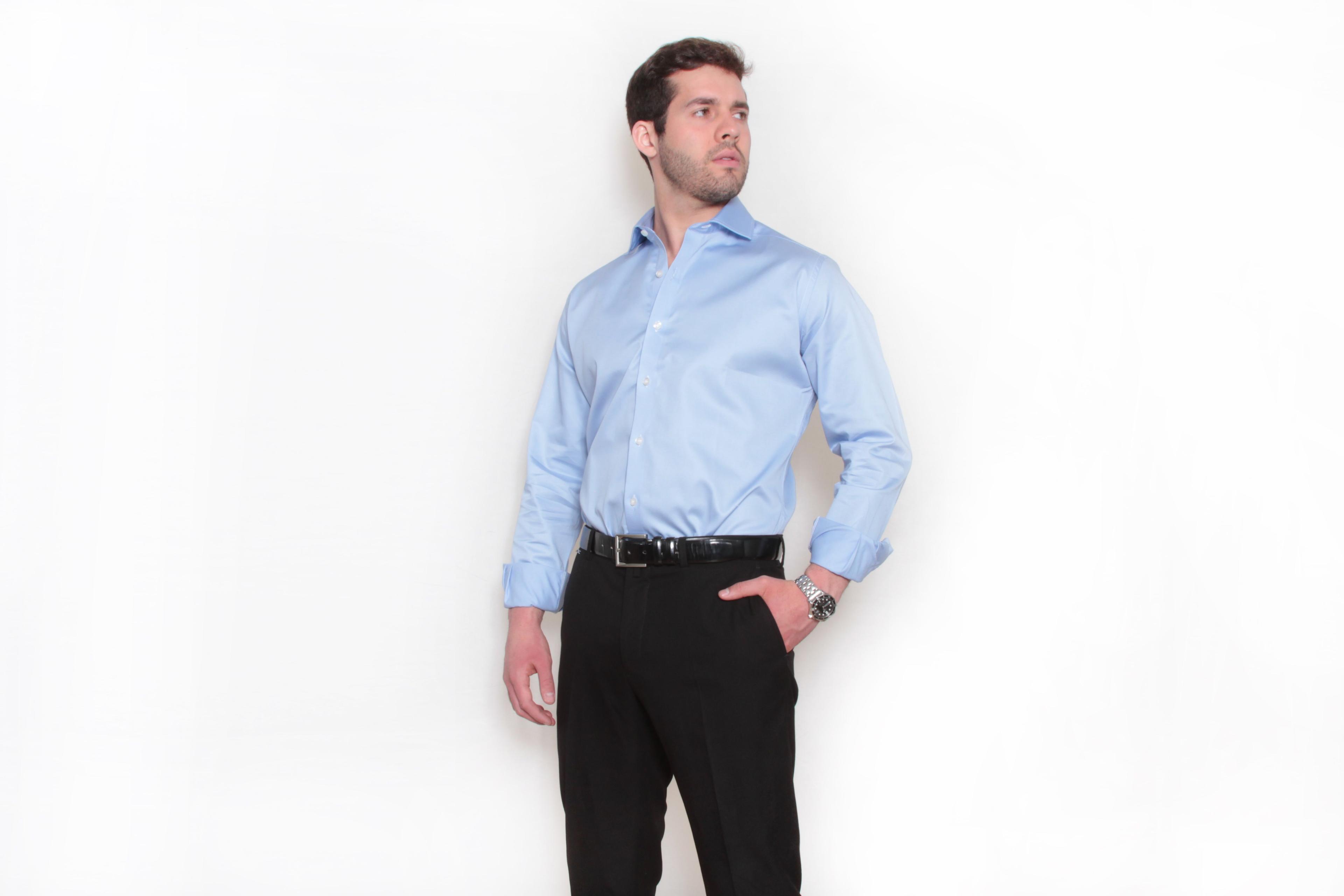 Camisa Premium Celeste-3