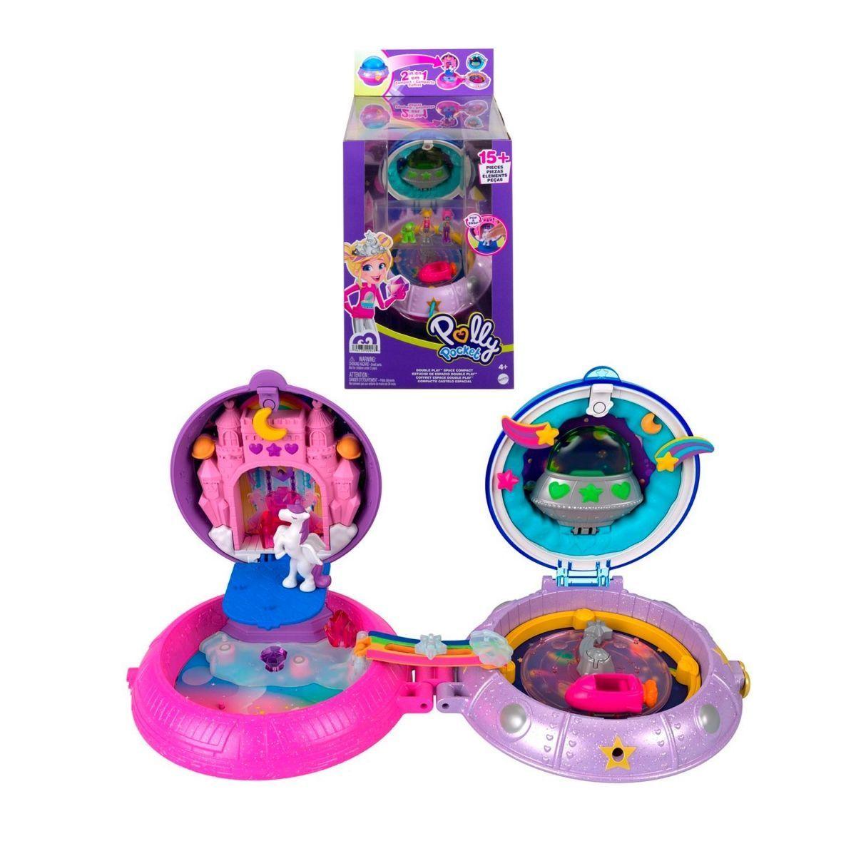 Polly Pocket Compactos Con Doble Area De Juego - Estuche De Espacio-0