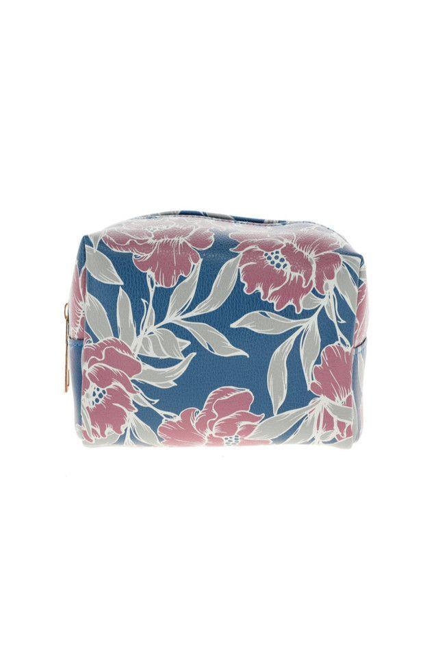 Cosmetiquero Floral Azul i-D-0