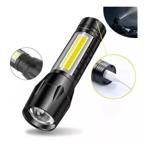 Mini Linterna Recargable Usb De Alta Potencia-3
