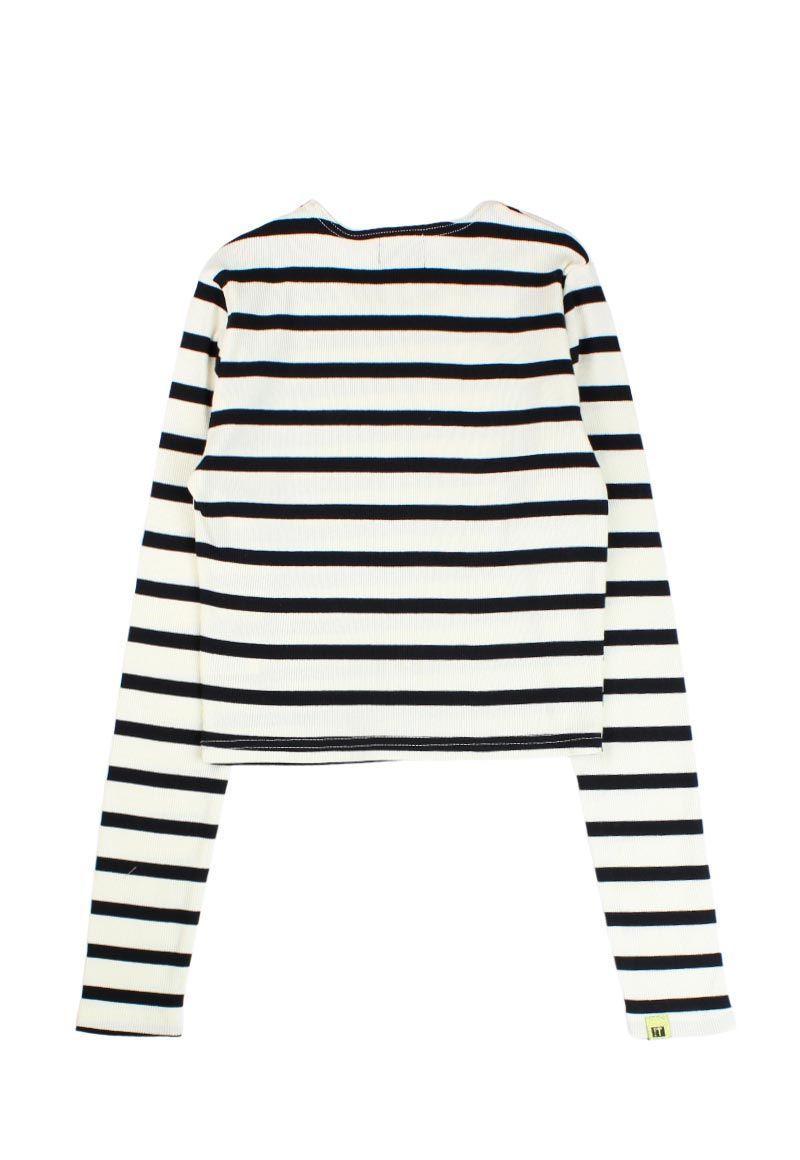 Polera teens niña listada varsity 528-1