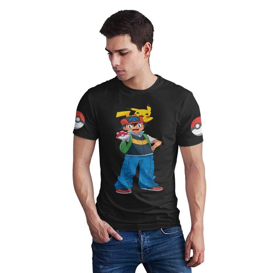 Polera Pokémon gotta catch em all D3-0