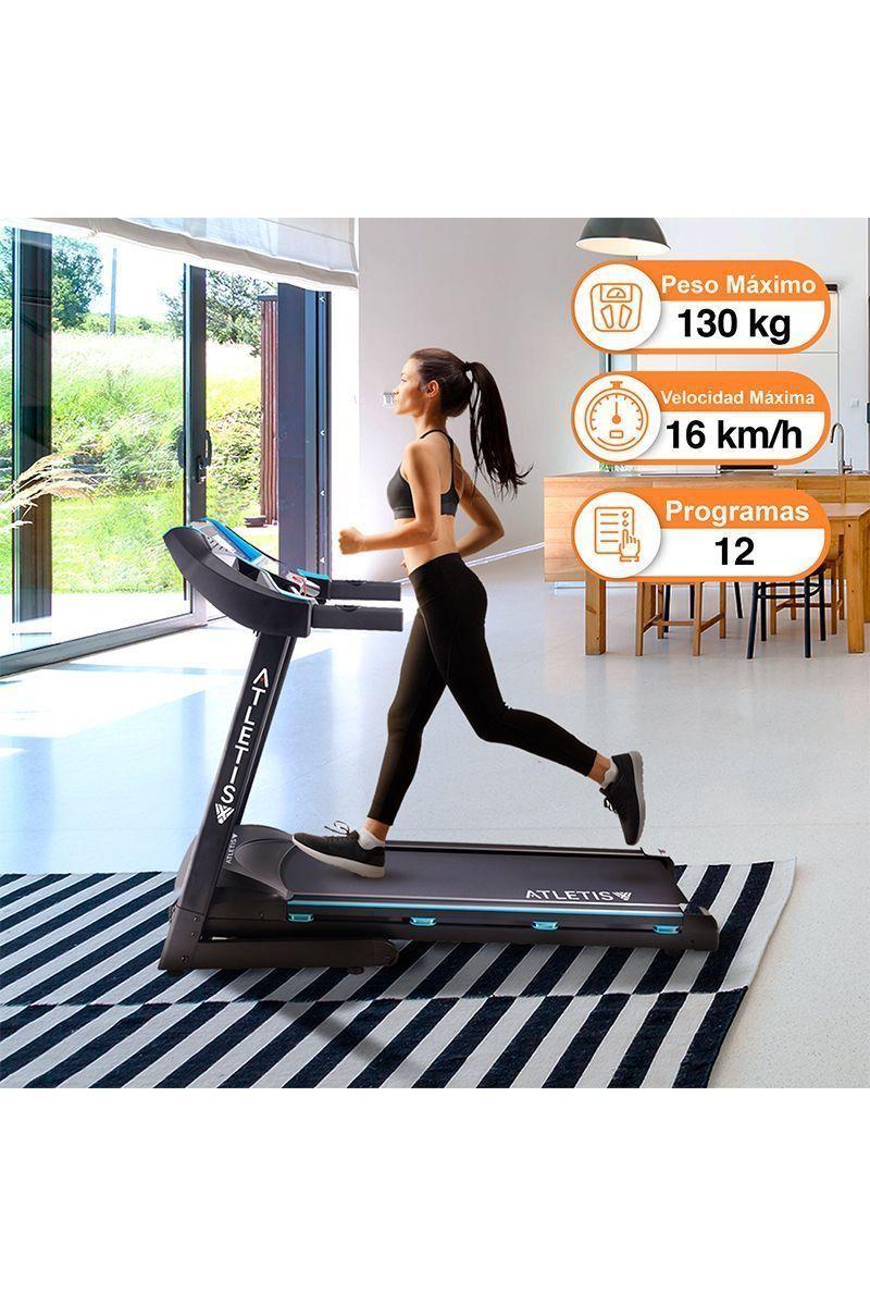 Trotadora Atletis Pro Lcd 5"  Mp3 Incl Automática-1