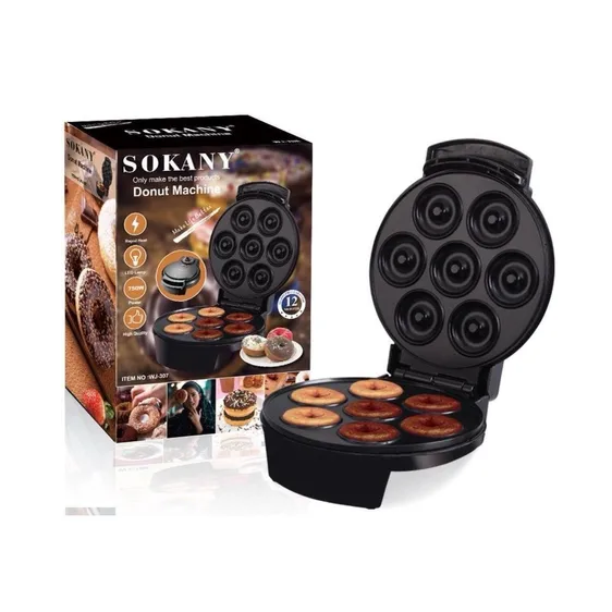 Maquina Para Hacer Donas Donuts Postres Sokany Wj-307 1200w-2