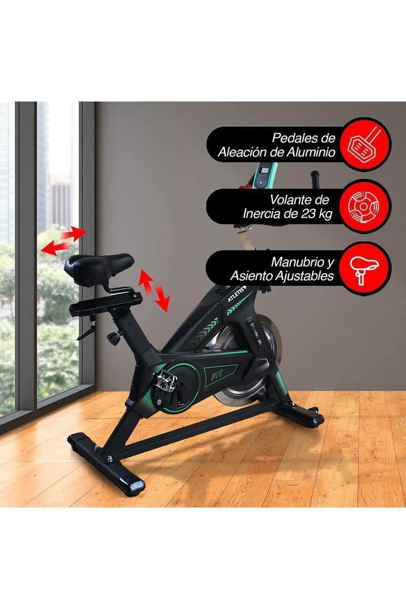 Bicicleta Spinning Pro 800 23 kg Negro-4