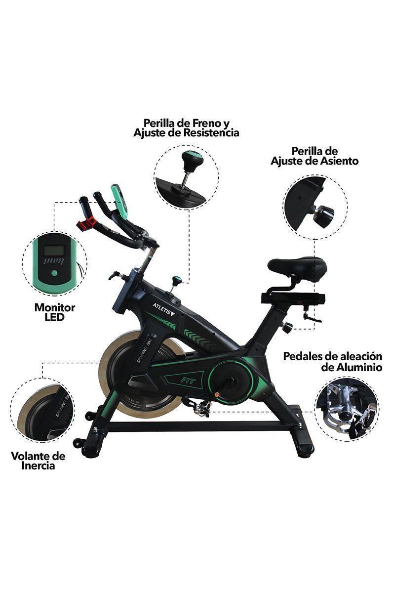 Bicicleta Spinning Pro 800 23 kg Negro-3