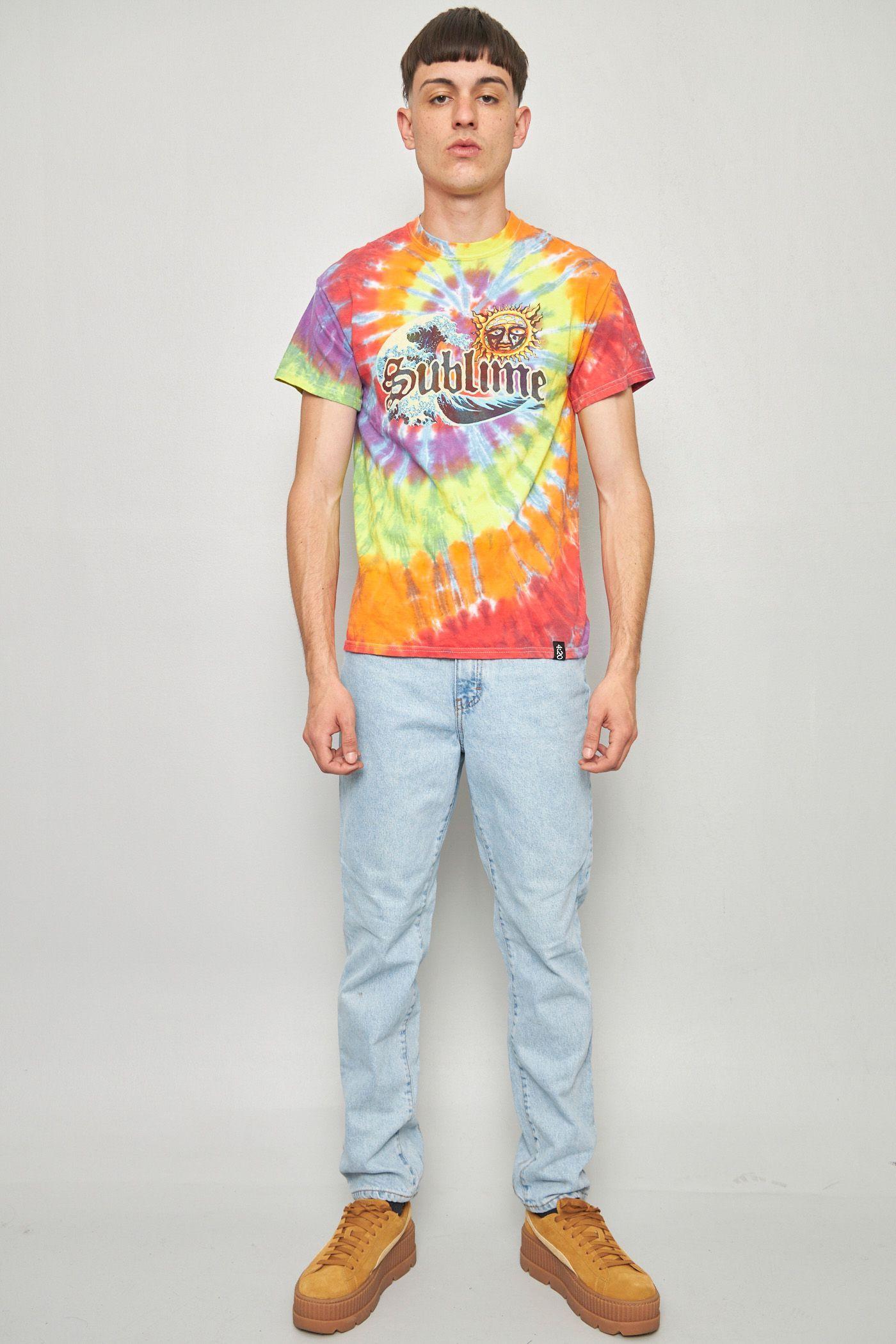 Polera casual reciclado multicolor sunlime talla M  -3