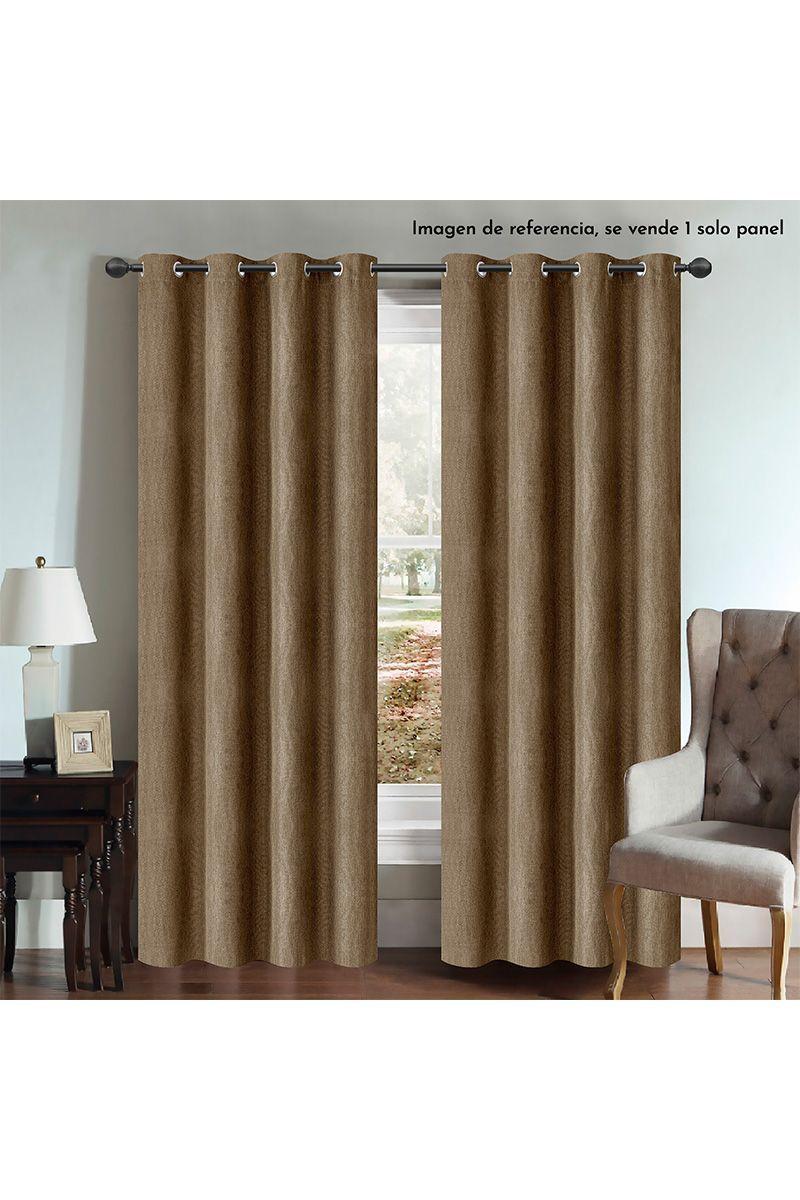 Cortina Blackout Texturizada 140x200 cm Café-1