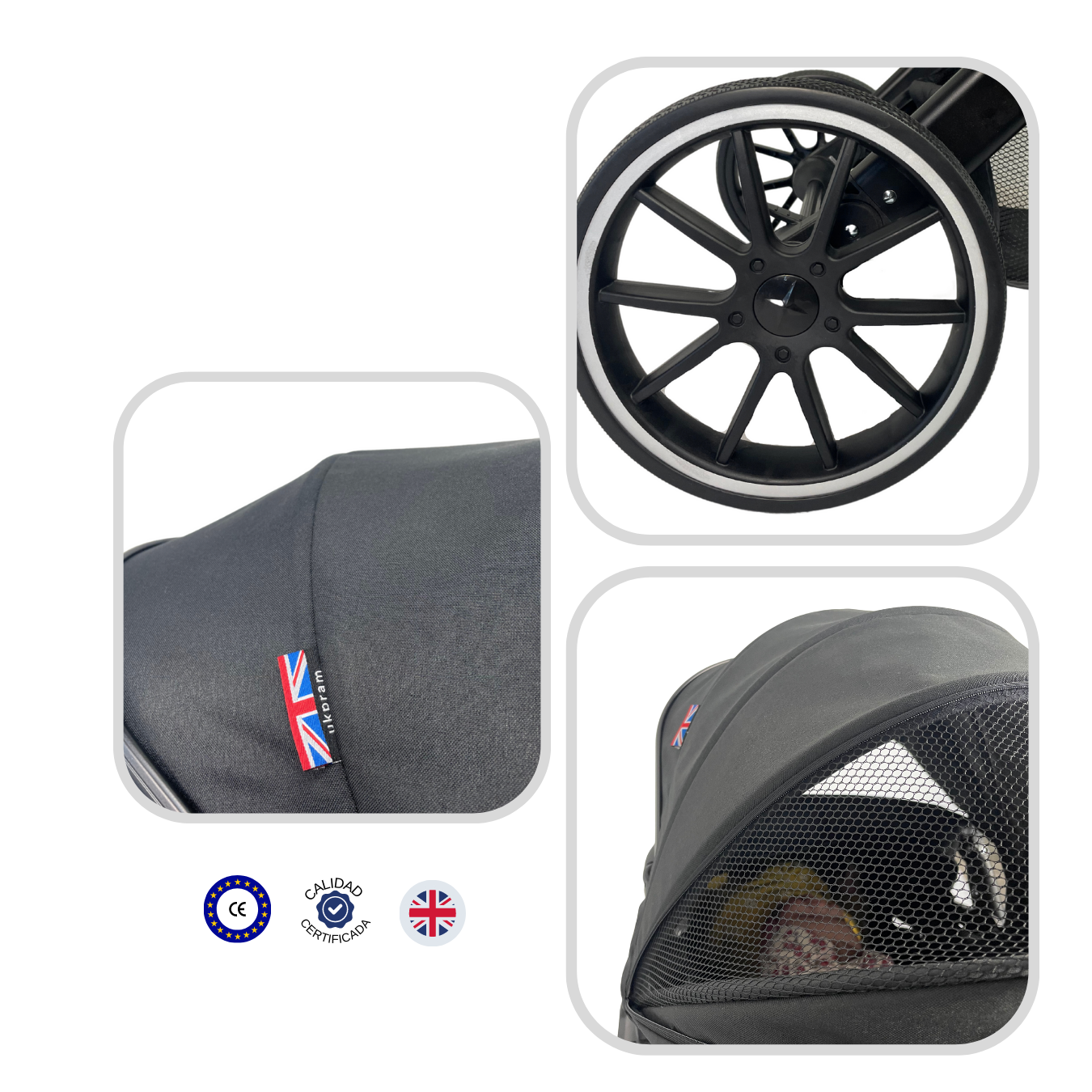COCHE 3 EN 1 | TRAVEL SYSTEM |UKPRAM-3