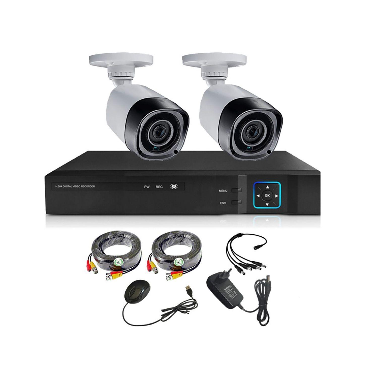 Kit 2 Cámaras de Seguridad Exterior HD 1MP - E22L-0