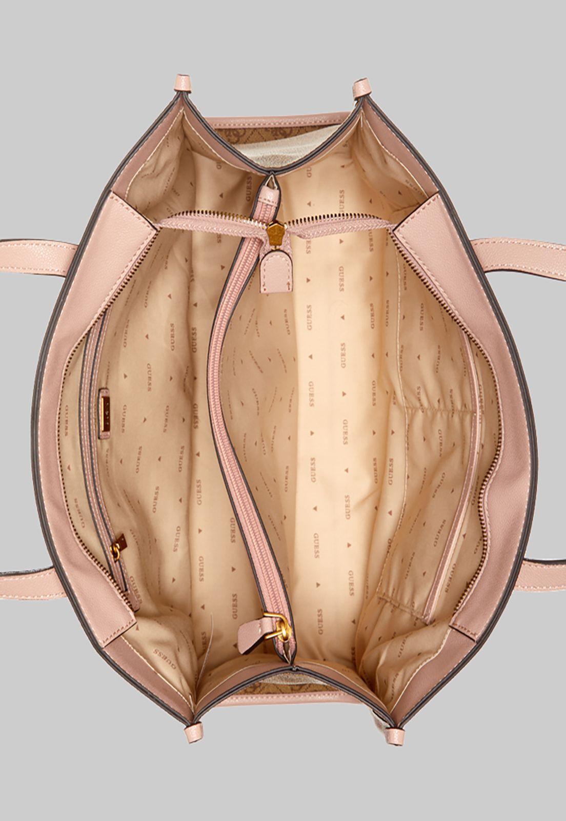 Cartera Guess Silvana Girlfriend Tote Llr Rosado-3