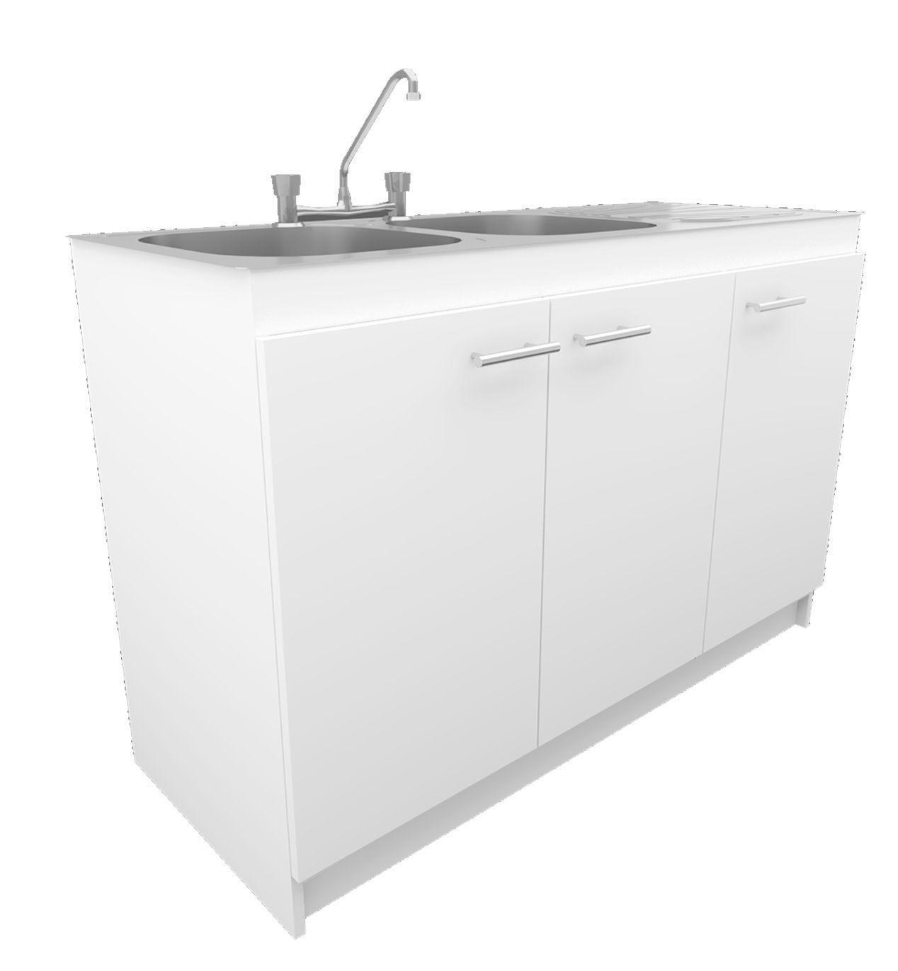 MUEBLE LAVAPLATO 3 PUERTAS DERECHO ARMADO LISTO A TU HOGAR-1
