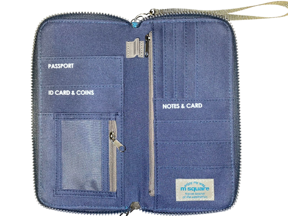 Porta Documentos Todobags Square Azul Oscuro L-1